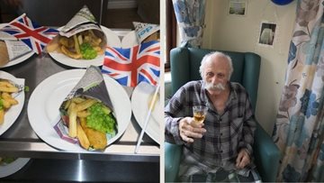 National fish and chip day at Tipton care home